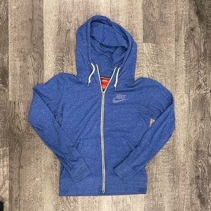 Nike Blue Zip Hoodie Size Medium